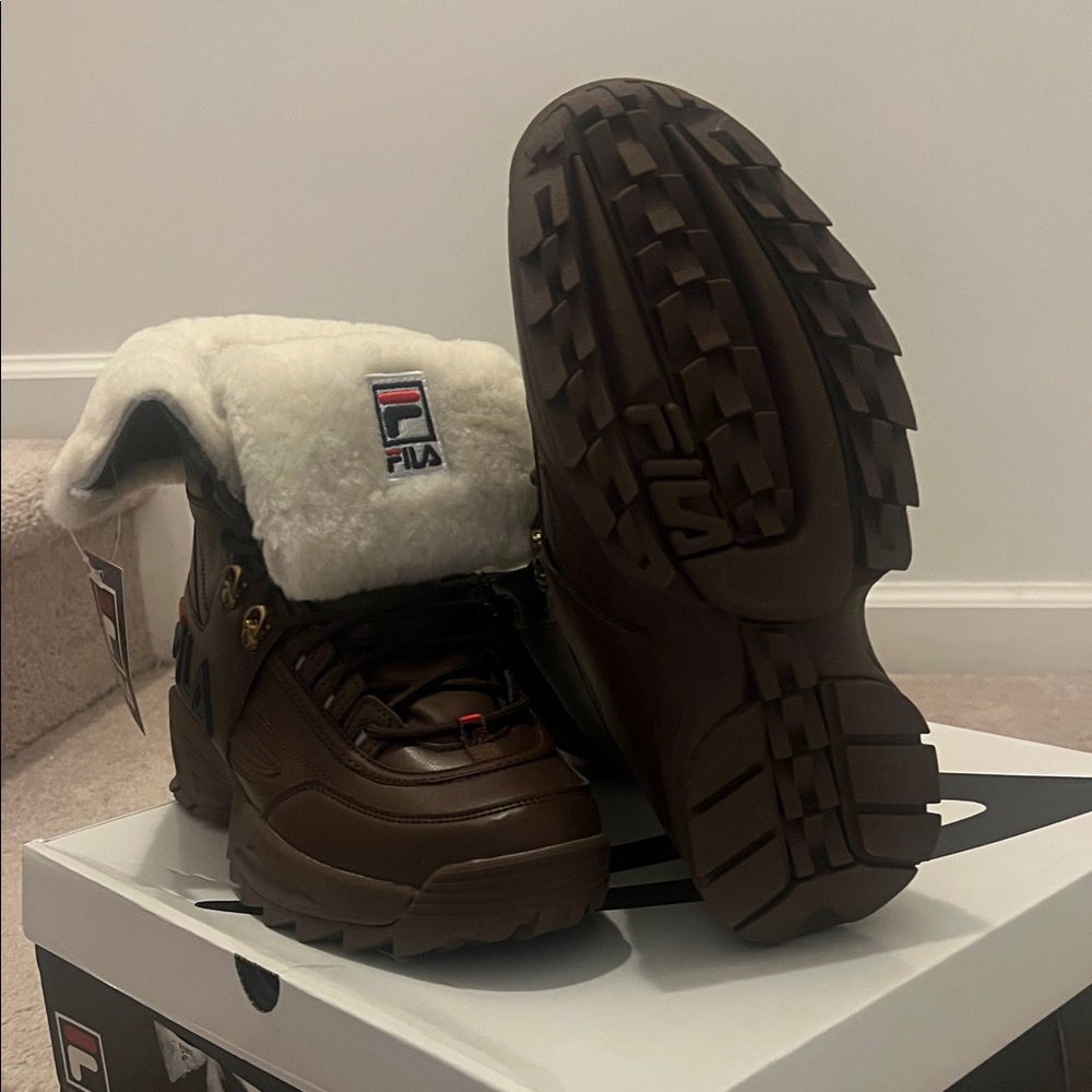 Fila Chocolate and Cream Winter Boots - Picture 6 of 6